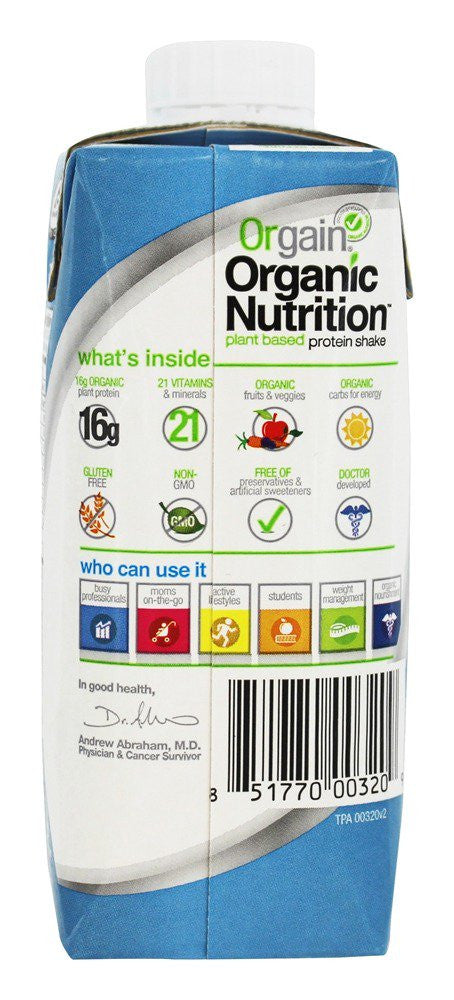 Orgain Sweet Vanilla Bean, Vegan (12X11 OZ)